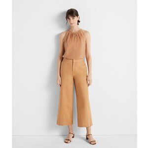 NWT Club Monaco sand wide leg flare cotton pants, 4